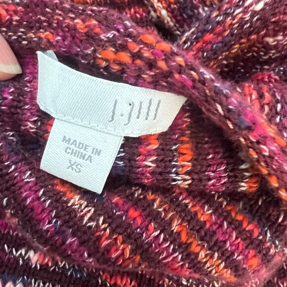 J Jill Artsy Boho Layering Casual Comfort Open Front Fall Cardigan Sweater XS - Picture 7 of 7